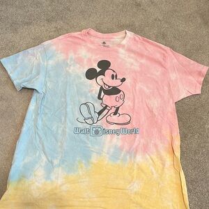 Walt Disney World tie-dye Mickey Mouse graphic T-shirt